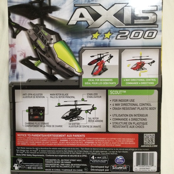 Air Hogs Axis 200 Remote Control Helicopter - Picture 3 of 7